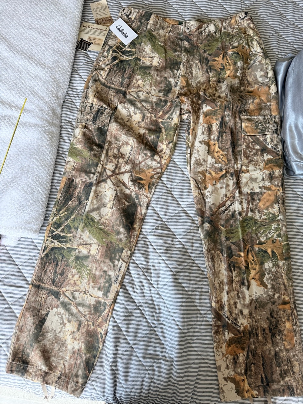 Cabela's Men's Realtree Camo Cargo Pants - Brown Green Tan